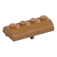 Treasure Chest Lid [Thick Hinge] (Medium Nougat)