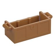 Treasure Chest Bottom with Rear Slots, No Groove (Medium Nougat)