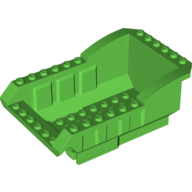 Tipper Bed 12 x 8 x 5 with Same Colored Hinge Plate (Bright Green)