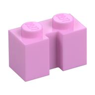 Brick Special 1 x 2 with Groove (Bright Pink)