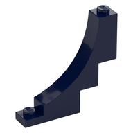 Brick Curved 1 x 5 x 4 Inverted (Dark Blue)
