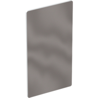Mirror Front and White Paper Backing (White)
