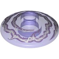 Dish 2 x 2 Inverted [Radar] with Lavender and White Electricity Print (Trans-Purple)