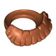 Minifig Neckwear Beard, Short (Dark Orange)
