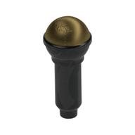 Musical Instrument Microphone with Metallic Gold Top Half Screen Print (Black)