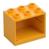 Cupboard 2 x 3 x 2 with Hollow Studs (Bright Light Orange)