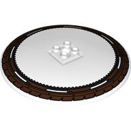 Dish 10 x 10 Inverted (Radar) with Wheel / Tire Print (Trans-Clear)