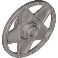 Wheel Cover 5 Spoke Thick with Edge Bolts (Flat Silver)