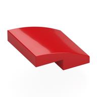 Brick Curved 2 x 2 x 2/3 (Red)
