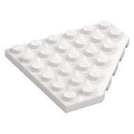Wedge Plate 6 x 6 Cut Corner (White)