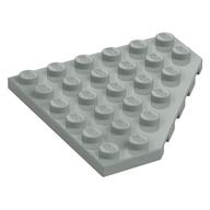 Wedge Plate 6 x 6 Cut Corner (Light Gray)