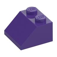 Brick Sloped 45° 2 x 2 (Dark Purple)