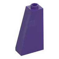 Brick Sloped 75° 2 x 1 x 3 with Hollow Stud (Dark Purple)