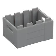 Box / Crate with Handholds 3 x 4 x 1 2/3 (Light Bluish Gray)