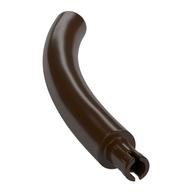 Animal Body Part / Plant, Tail / Neck / Branch / Trunk, Middle Section with Pin, Round Pin Hole (Dark Brown)