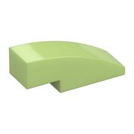 Brick Curved 3 x 1 No Studs (Yellowish Green)