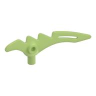 Weapon Scythe / Crescent Blade Serrated with Bar (Yellowish Green)