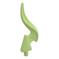 Wave / Flame Rounded Single with Pin (Yellowish Green)