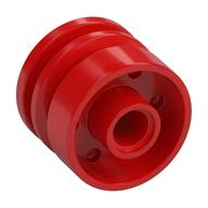 Wheel 18 x 14 with Pin Hole, Fake Bolts and Shallow Spokes (Red)