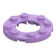 Plate Round 4 x 4 with 2 x 2 Round Opening (Medium Lavender)