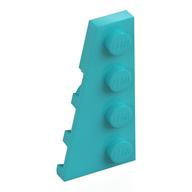 Wedge Plate 4 x 2 Left (Medium Azure)