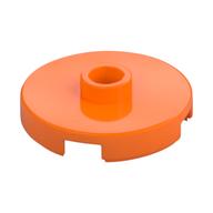 Plate Special Round 2 x 2 with Center Stud (Jumper Plate) (Orange)