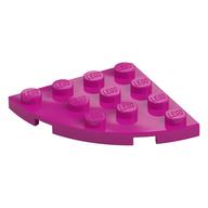 Plate Round Corner 4 x 4 (Magenta)