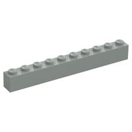 Brick 1 x 10 (Light Gray)