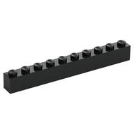 Brick 1 x 10 (Black)
