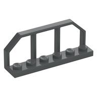 Plate Special 1 x 6 with Train Wagon End Fence (Dark Bluish Gray)