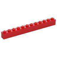 Brick 1 x 12 (Red)