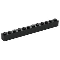 Brick 1 x 12 (Black)