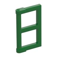 Window 1 x 2 x 3 Pane with Thick Corner Tabs (Green)