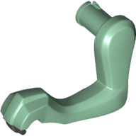 Animal Body Part, Dinosaur, Raptor / Dilophosaurus Arm / Leg, Left, Black Claws Print (Sand Green)