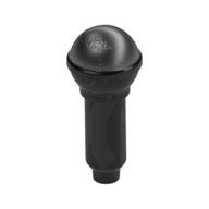 Musical Instrument Microphone with Silver Top Half Screen Print (Black)