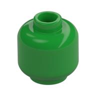 Minifig Head [Plain] [Hollow Stud] (Bright Green)