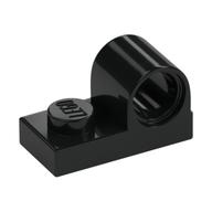 Plate Special 1 x 2 with Pin Hole on Top (Black)