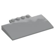 Brick Curved 5 x 8 x 2/3, 4 Studs on Top (Light Bluish Gray)