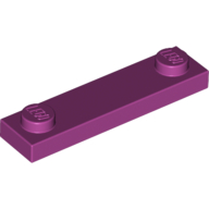 Plate Special 1 x 4 with 2 Studs, 3 Bottom Tubes (Magenta)