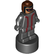 Minifig Trophy Statuette, Hawkeye Print (Black)