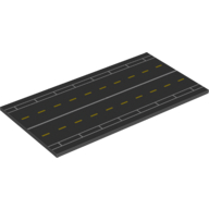Tile 8 x 16 with Runway Print (Black)