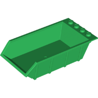 Tipper Bed 4 x 6, Solid Studs (Green)