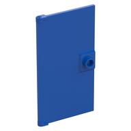 Door 1 x 4 x 6 Smooth with Chamfered Handle Plinth (Blue)
