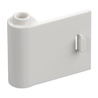 Door 1 x 3 x 2 Left - Open Between Top and Bottom Hinge (White)