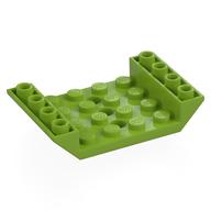 Brick Sloped Inverted 45° 6 x 4 Double with 4 x 4 Recessed and 3 Holes (Lime)