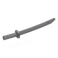 Weapon Sword / Katana / Shamshir with Capped Pommel [Square Guard] (Flat Silver)