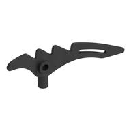 Weapon Scythe / Crescent Blade Serrated with Bar (Pearl Titanium)