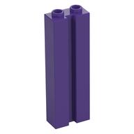 Brick Special 1 x 2 x 5 with Groove (Dark Purple)
