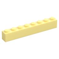 Brick 1 x 8 (Bright Light Yellow)