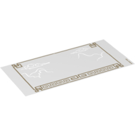 Shadow Theater Screen with Mountains and Clouds, and Ornate Gold Frame, 96 x 48mm (Trans-Clear)
